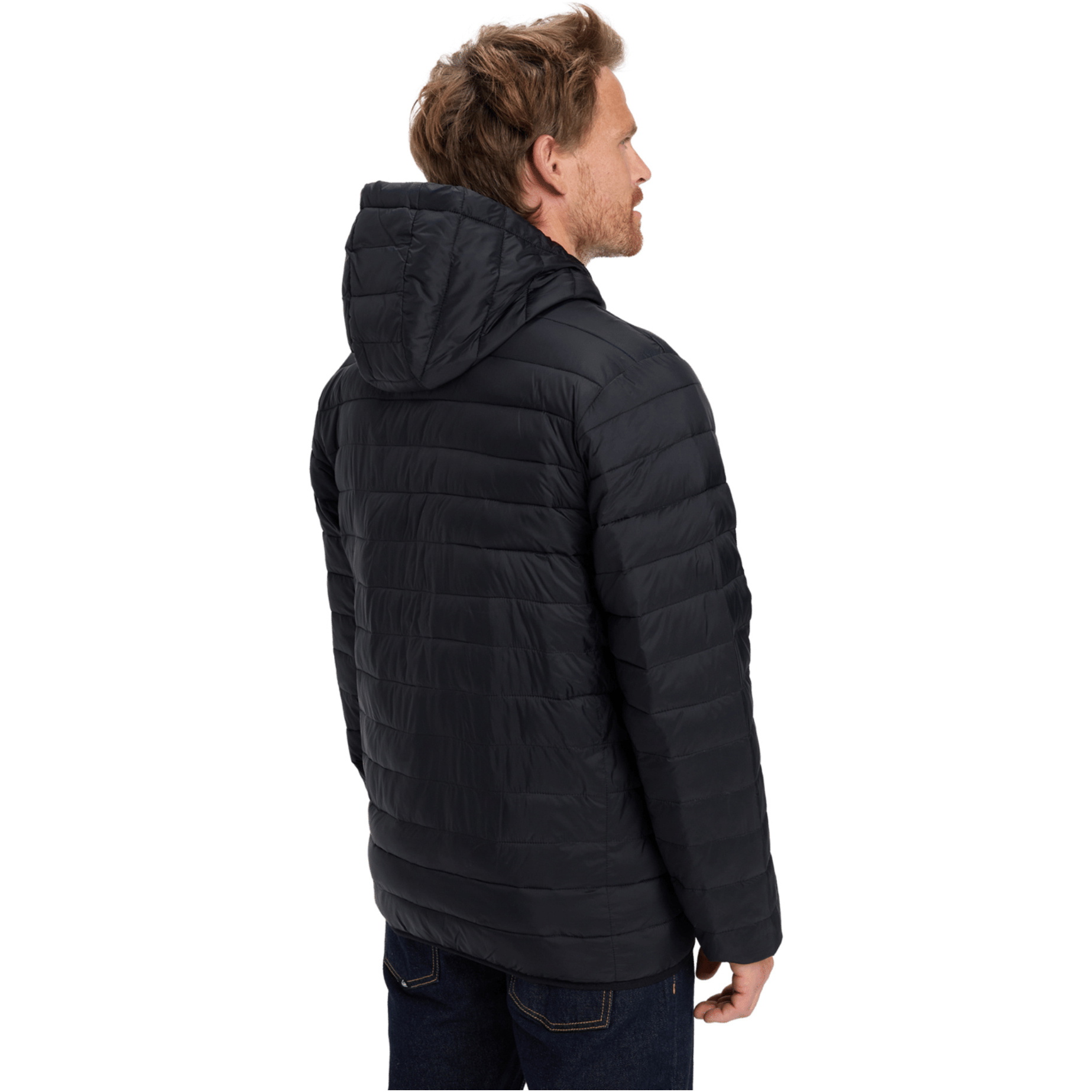 2026 Quiksilver Mens Scaly Hooded Insulator Jacket EQYJK04189 - Black